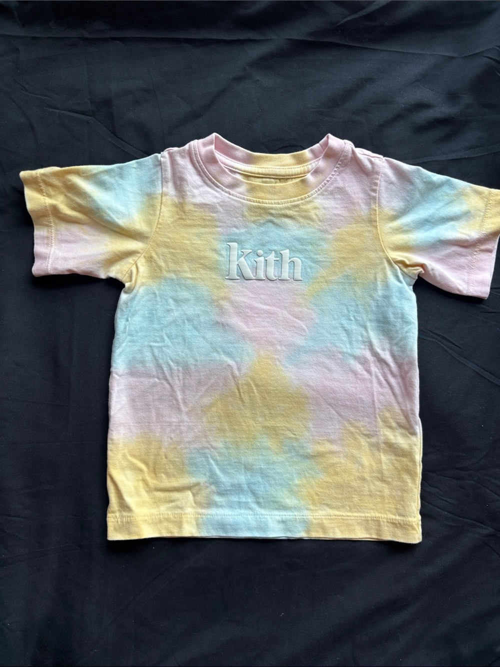 Kith Kids Pastel Tie-Dye Tee - Pink, Yellow, Blue